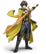 Official render of Byleth's Claude skin in Super Smash Bros. Ultimate.