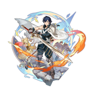 Artwork of Chrom from Dragalia Lost.