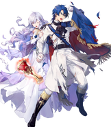 Artwork of Sigurd and Deirdre Destined Duo from Fire Emblem Heroes by azu-taro.