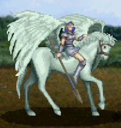 An enemy Pegasus Rider in TearRing Saga: Utna Heroes Saga