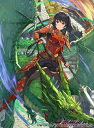 Ilustración de Eda en Fire Emblem 0 (Cipher) por Tetsu Kurosawa.