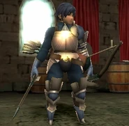 Chrom's battle model as a Sniper in Awakening.