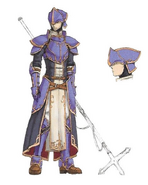 Concept artwork of the Halberdier class from Path of Radiance.