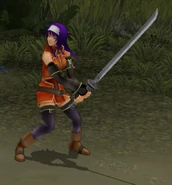 Mia wielding the Wo Dao in Radiant Dawn.