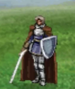 Reese's battle model as a Lord without a horse equipped.