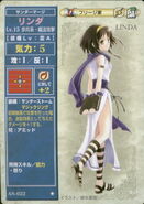 Linda, as she appears in the Anthology series of the TCG as a Level 15 Thunder Mage.