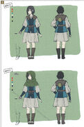 Concept art of a female Villager from Fates.
