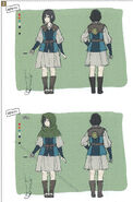 Concept art of a female Villager from Fates