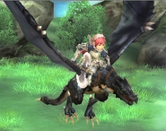 Cherche's battle model as a Wyvern Rider in Awakening.