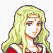 Retrato de Guinivere en Fire Emblem: The Binding Blade.