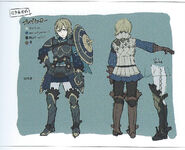 Concept art of a female Hero from Fates