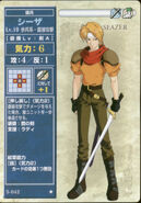 Caesar, as he appears in the fifth series of the TCG as a Level 10 Mercenary.