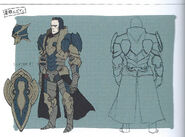 Concept art of a male Great Knight from Fates