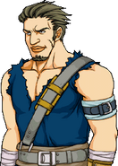Speaking portrait for a generic Bandit in Path of Radiance