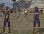 A male Archer in Fire Emblem Warriors Three Hopes