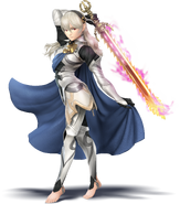 Artwork de Corrin mujer como luchadora en SSB4.