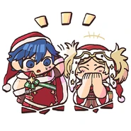 Chrom and Lissa from the Fire Emblem Heroes guide.