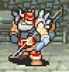 Battle model of an enemy Warrior wielding a Bow in the GBA titles.