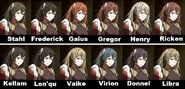 Possible hair colors for Severa (portrait).