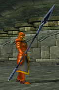 Devdan's battle model as a Halberdier in Path of Radiance.