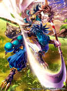 Artwork of Azama in Fire Emblem 0 (Cipher) by Yoneko.