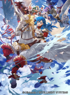 Artwork of Caeda in Fire Emblem 0 (Cipher) by Mayo.