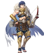 Artwork of Pivotal Blow Chrom from Fire Emblem Heroes by argon.