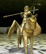 Clair's battle model as a Falcon Knight in Echoes: Shadows of Valentia.