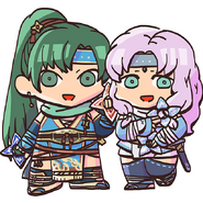 Florina and Lyn from the Fire Emblem Heroes Guide.