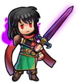 Mareeta's (The Blade's Pawn) sprite in Heroes.