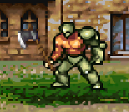 Sprite de batalla de Dagdar como Guerrero en Thracia 776.