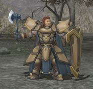 Brom's battle model as a Marshall in Radiant Dawn.