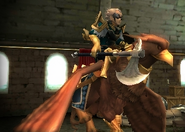 Gerome's battle model as a Griffon Rider in Awakening.