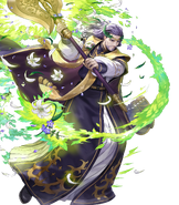 Artwork of Devoted Vigarde from Fire Emblem Heroes.