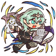 Female Byleth from the Fire Emblem Heroes guide.