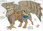 Concept art of the Griffon Rider mount.