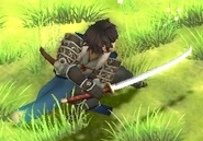 Lon'qu wielding the Killing Edge in Awakening.