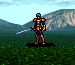 Hicks as an unmounted Axe Knight in "Thracia 776".