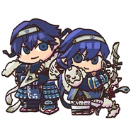Lucina and Chrom from the Fire Emblem Heroes guide.