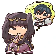 Chrom and Tharja from the Fire Emblem Heroes guide.