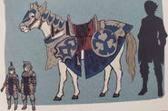 Concept art of a Paladin's mount from Fates.