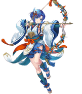 Artwork of Windswept Knight Catria from Fire Emblem Heroes by sachie.