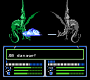 Battle model of a Divine Dragon from Shadow Dragon and the Blade of Light.