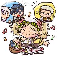 Chrom, Male Robin, Lissa, and Owain from the Fire Emblem Heroes guide.