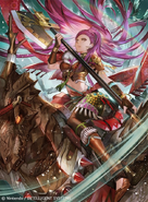 Artwork of Petra in Fire Emblem 0 (Cipher) by Hatori Kyōka.