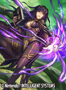 Artwork of Tharja in Fire Emblem 0 (Cipher) by Akira Fujikawa.