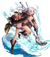 Artwork of Seaside Tactician Robin from Heroes by Mayo.