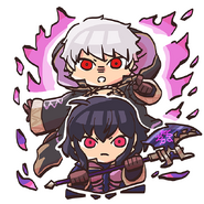 Grima and Female Morgan from the Fire Emblem Heroes guide.