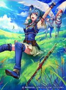 Artwork of Shanna in Fire Emblem 0 (Cipher) by Kokon Konfuzi.