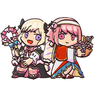Sakura and Elise from the Fire Emblem Heroes guide.